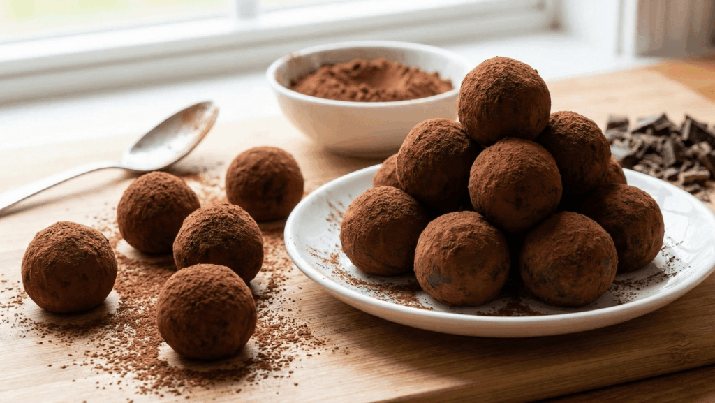 シンプルなガナッシュトリュフ