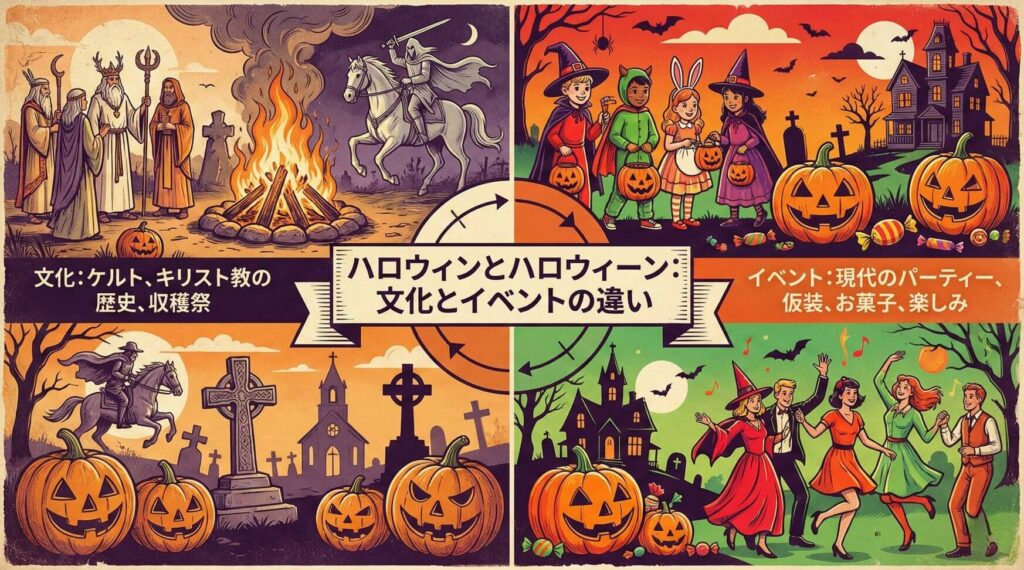 ハロウィンとハロウィーン：文化とイベントの違い