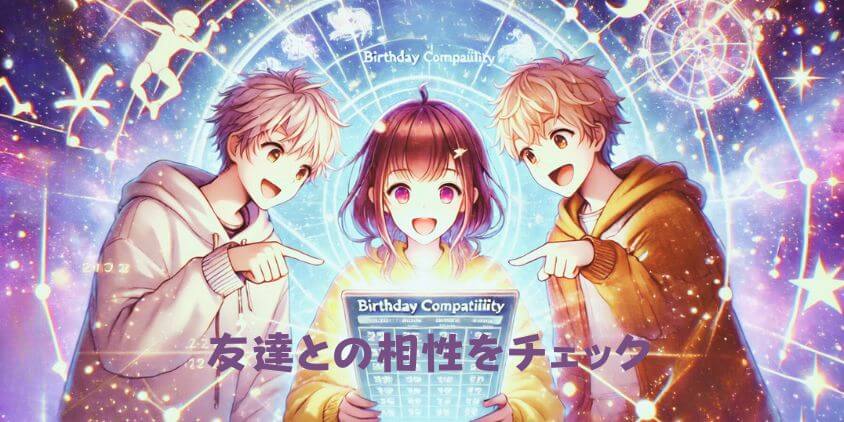 誕生日の相性占いで「友達との相性」をチェック