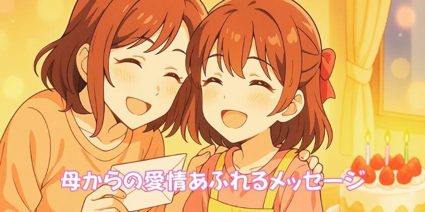 母から娘に贈る誕生日メッセージ