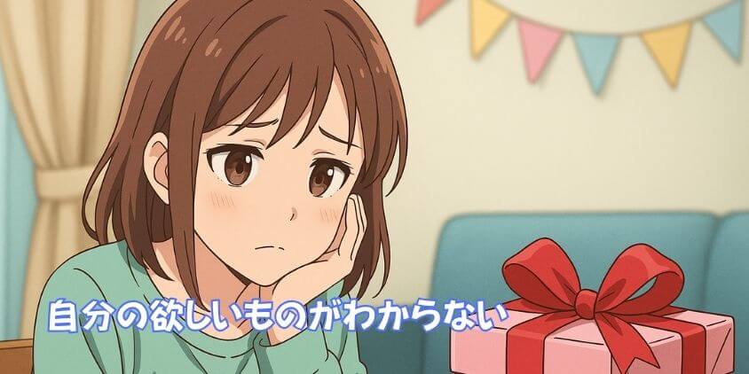 自分のほしいものがわからない