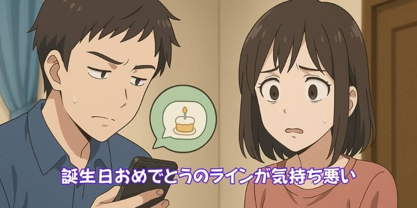誕生日おめでとうのラインが気持ち悪い