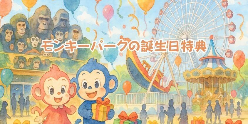 モンキーパークの誕生日特典