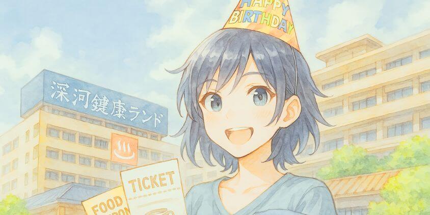 駿河健康ランドの誕生日特典のまとめ