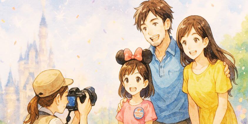 香港ディズニーランドの誕生日フォトサービス