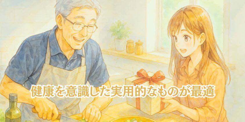健康を贈る「父への誕生日プレゼント」60代向けアイデア