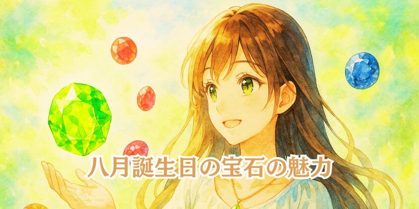 八月誕生日の宝石