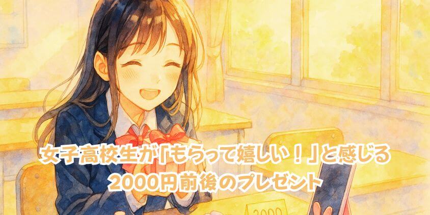 女子高校生の2000円誕生日プレゼント
