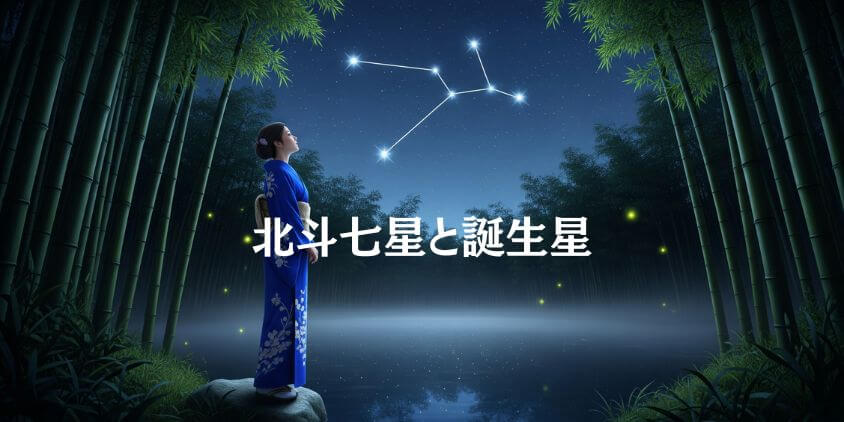 北斗七星と誕生星の基本的な関係