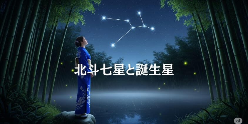 北斗七星と誕生星の基本的な関係
