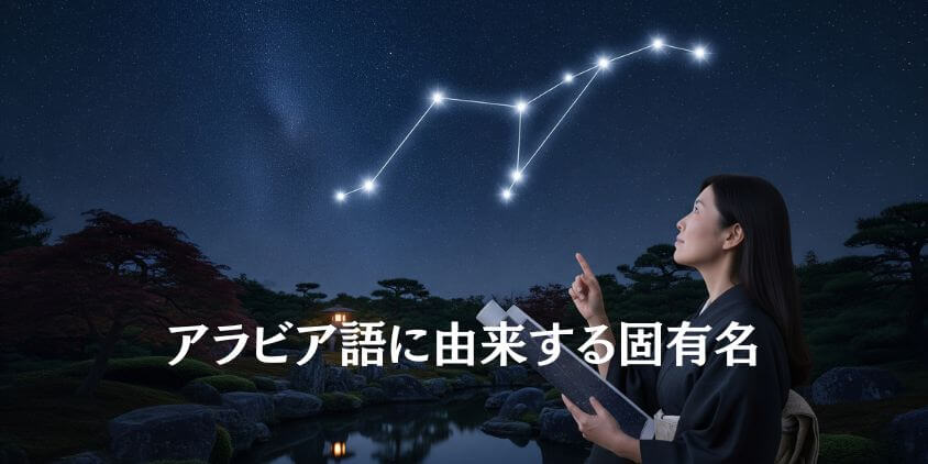 柄杓の形をした北斗七星の星の名前一覧