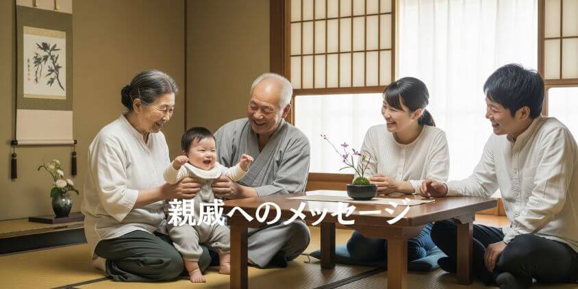 堅苦しくない「親戚」への出産祝いお礼状