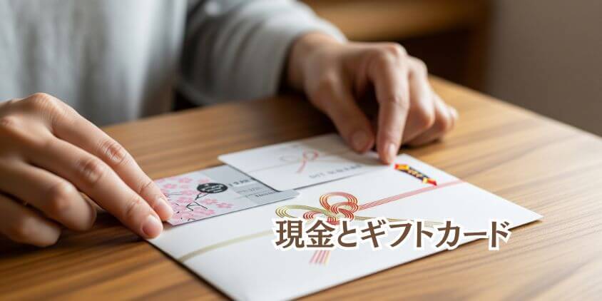 現金とギフトカードの併用は失礼にあたる?