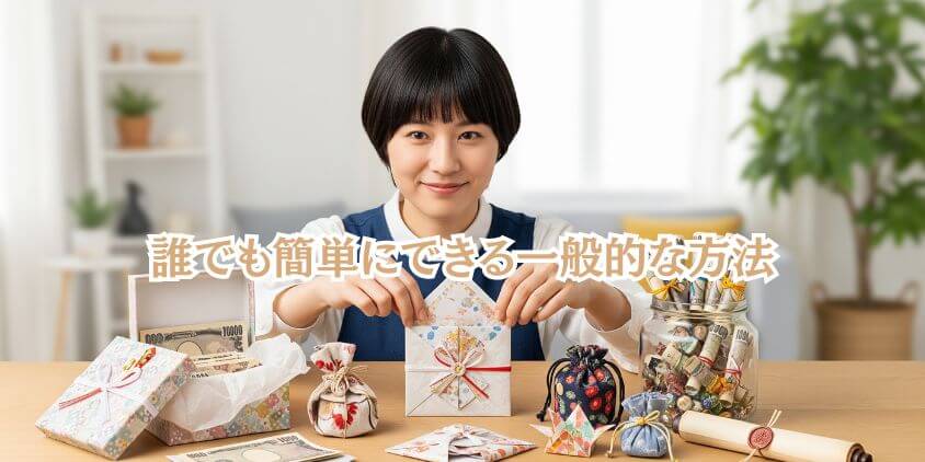 現金ラッピングの一般的な方法と手順