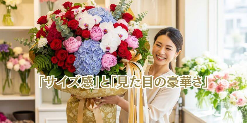 サイズ感と見た目の豪華さが相場を左右
