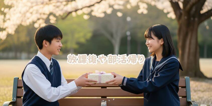 渡すタイミングや場所に気を配る