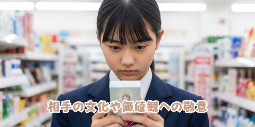 家庭や宗教の考え方に合わせる