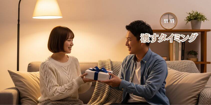 「渡すタイミング」を工夫して印象アップ