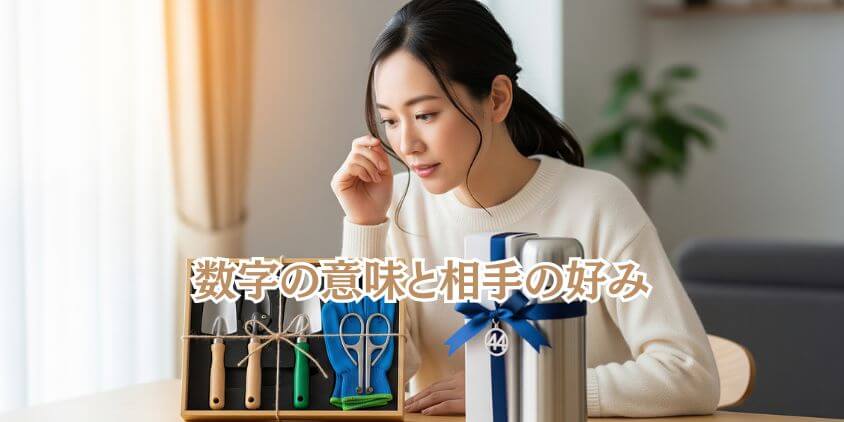 相手の好みと「数字の意味」を踏まえた選び方