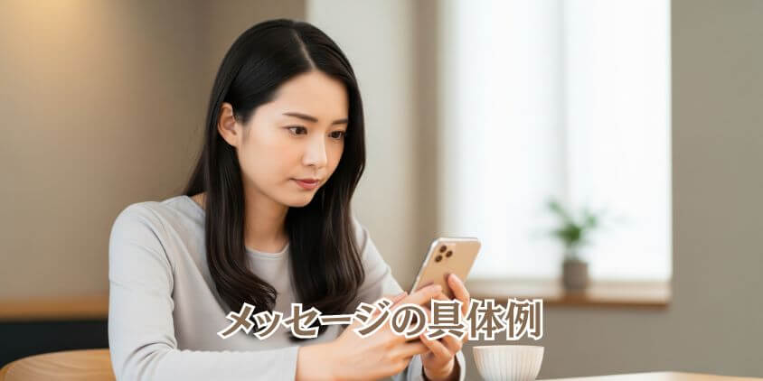 「シーン別」のメッセージ具体例