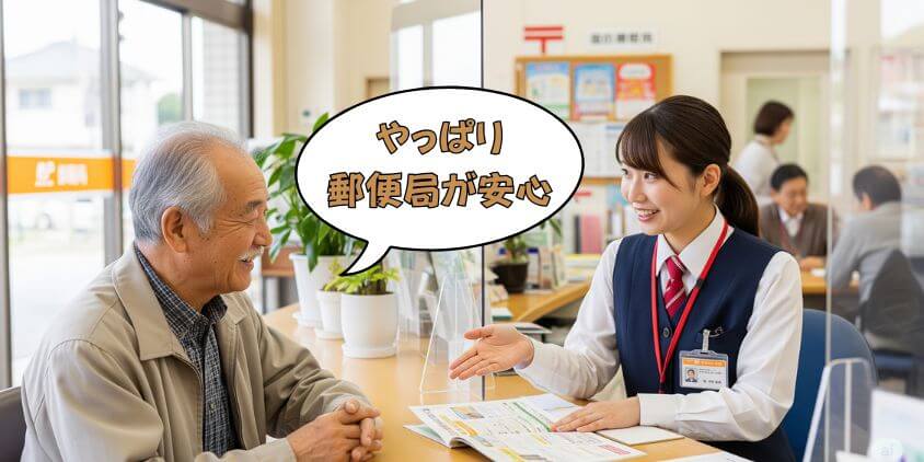 年金を郵便局で受け取るメリットを解説