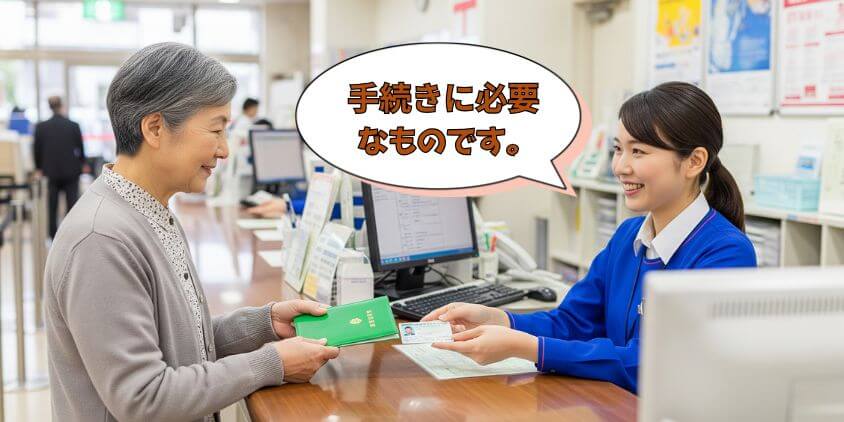 年金の郵便局窓口での受け取り手続き