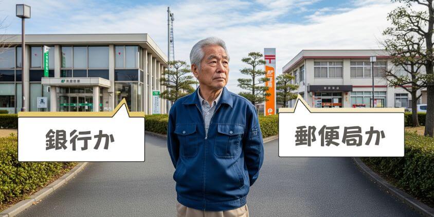 年金受取は銀行か郵便局か迷ったら
