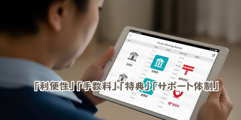 年金受取口座はどこがいいか徹底比較