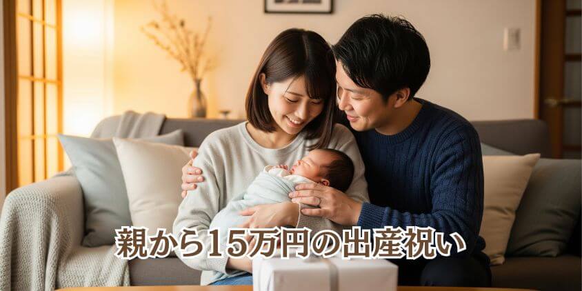 出産祝いの金額親15万