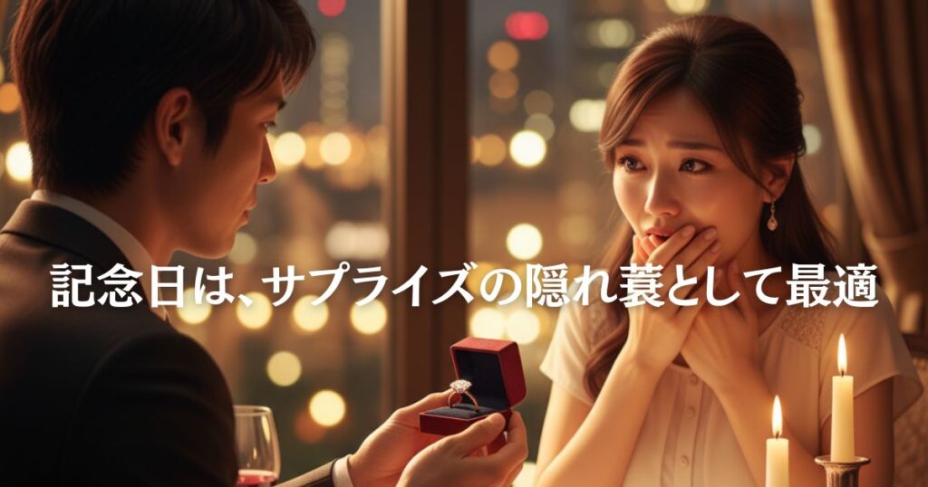 婚約指輪の箱と準備中の日本人男性の手元、プロポーズの計画を立てているシーン