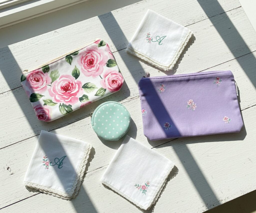 女子高校生が喜ぶポーチとハンカチの実用的なプレゼント