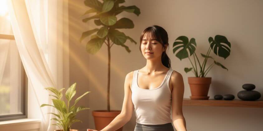 精神的自立と自己愛を確立し成長する女性のイメージ