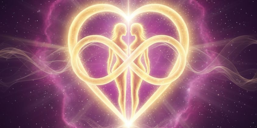 ツインレイの統合を表現する一つに融合する二つの魂の神聖な結びつき