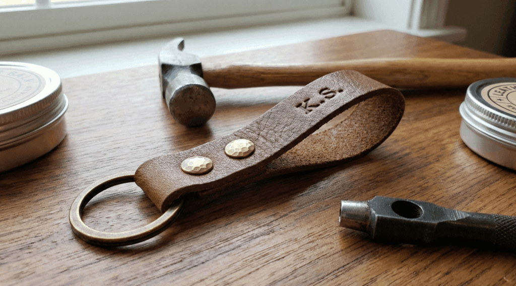 実用的で高見え！ ダイソー革のキーホルダー