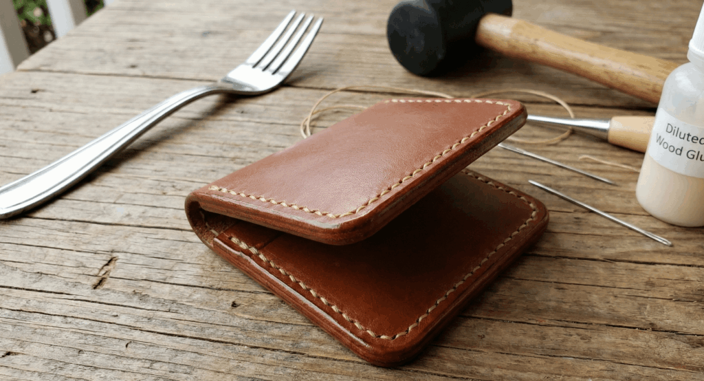 大人もハマる本格レザークラフトの小銭入れ