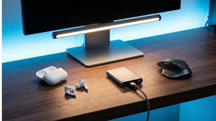 ガジェット・デジタル系プレゼント15選のカテゴリ一覧。ワイヤレスイヤホン・ヘッドホン、スマホ関連ガジェット、PC周辺機器・デスクグッズの3分類と予算目安