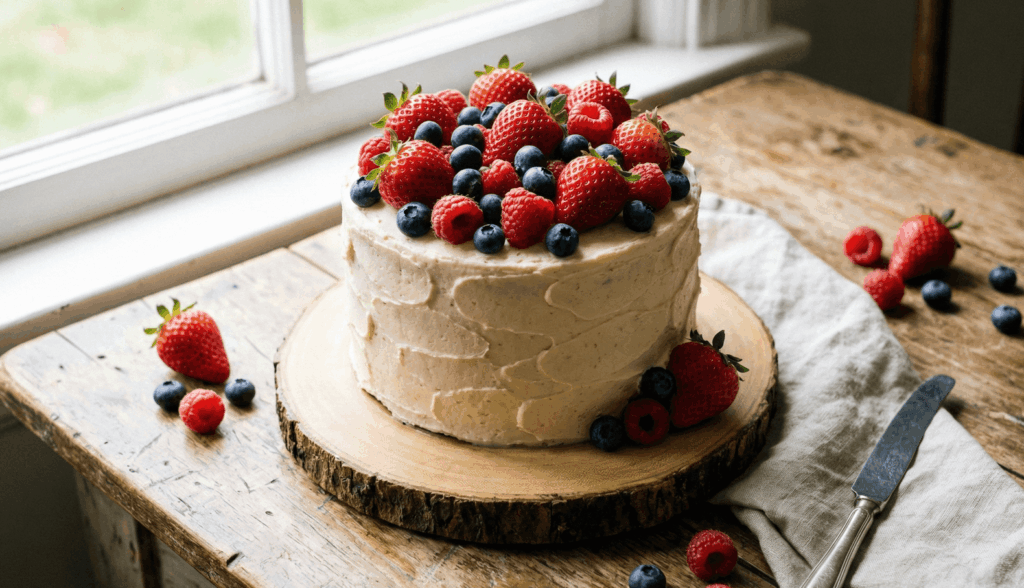 予算5000円から8000円の価格帯で作れるフルーツ増量の5号サイズオーダーケーキのイメージ