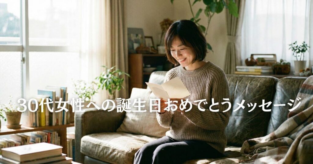 30代女性への誕生日おめでとうメッセージ100選