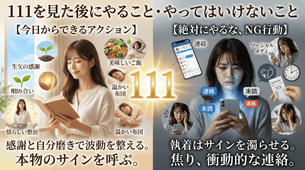 111を見た後にやること・やってはいけないこと