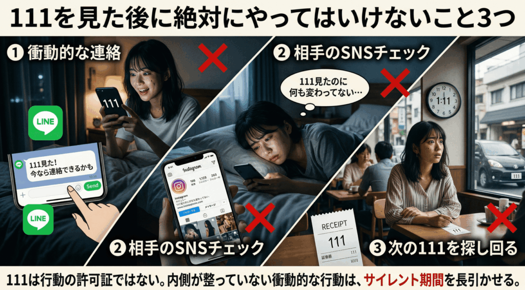 やってはいけないこと3つ