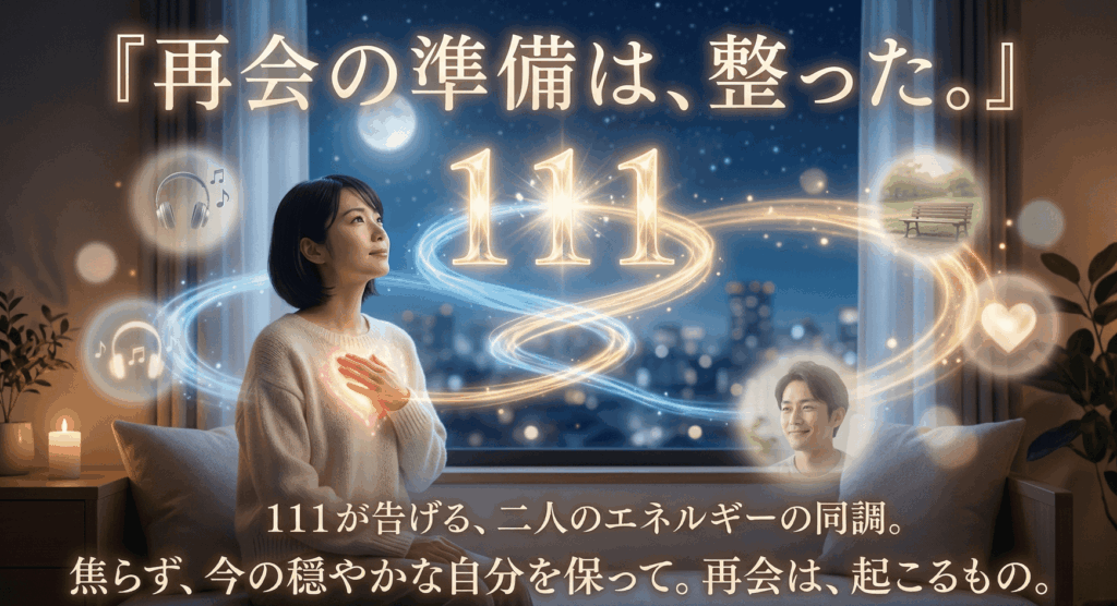 再会の兆しとして111を見る意味