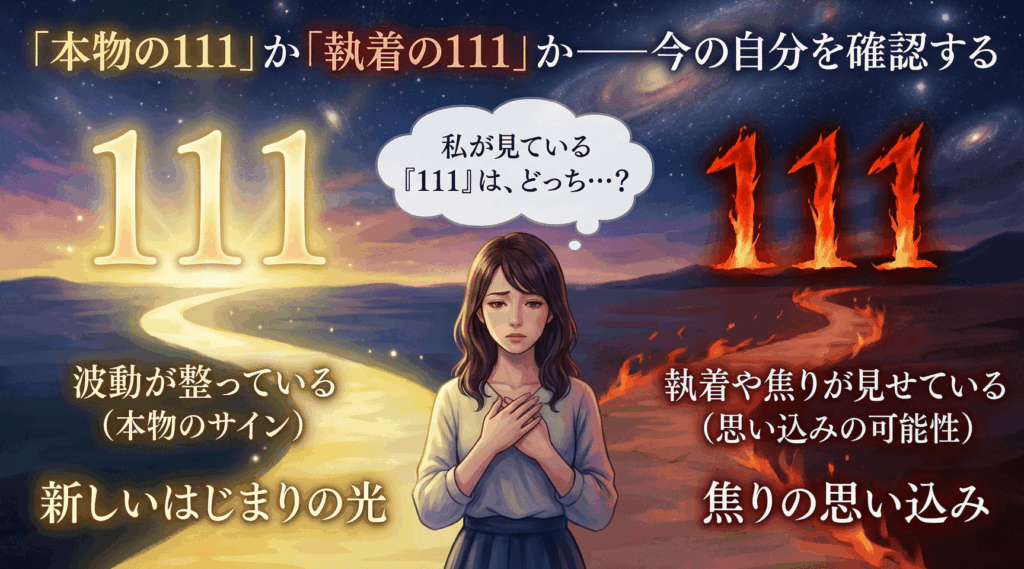 「本物の111」か「執着の111」か——今の自分を確認する