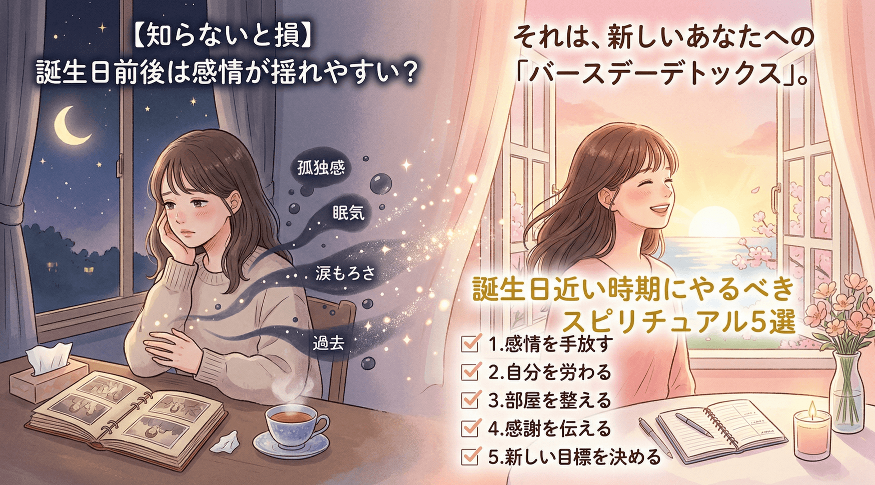 【知らないと損】誕生日近い時期にやるべきスピリチュアル5選