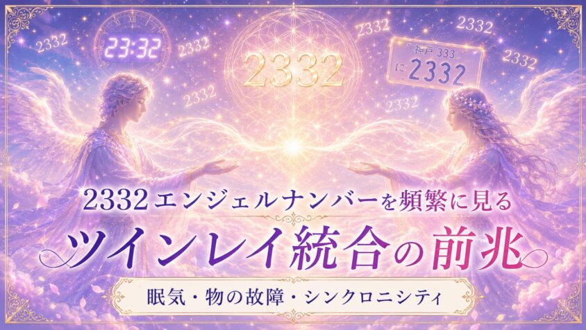 2332エンジェルナンバーを頻繁に見るツインレイ統合の前兆