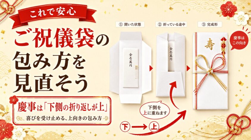 ご祝儀袋の包み方を見直そう