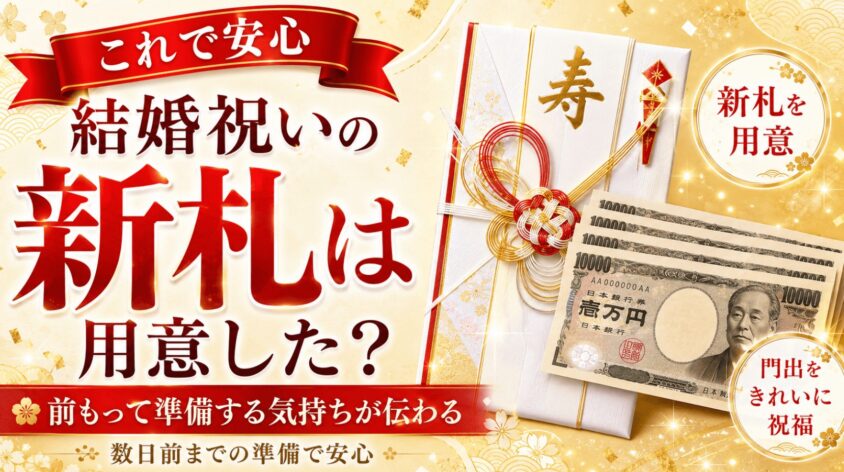 結婚祝いの新札は用意した？