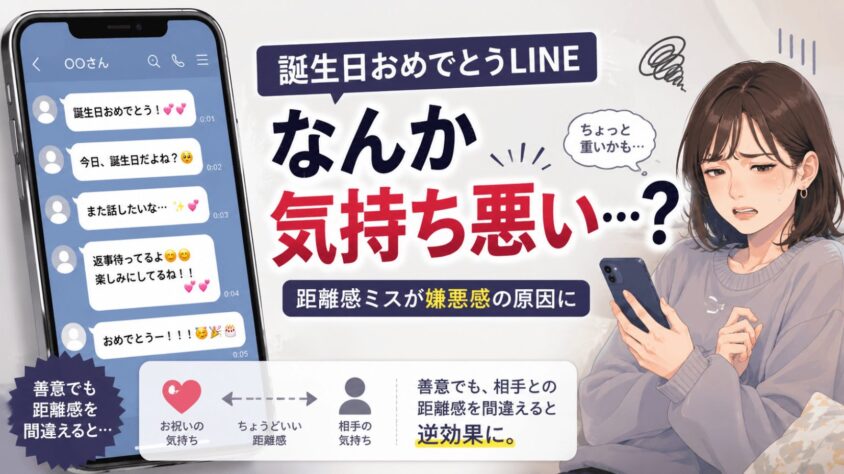 誕生日おめでとうラインが「気持ち悪い」と思われる背景を知ろう