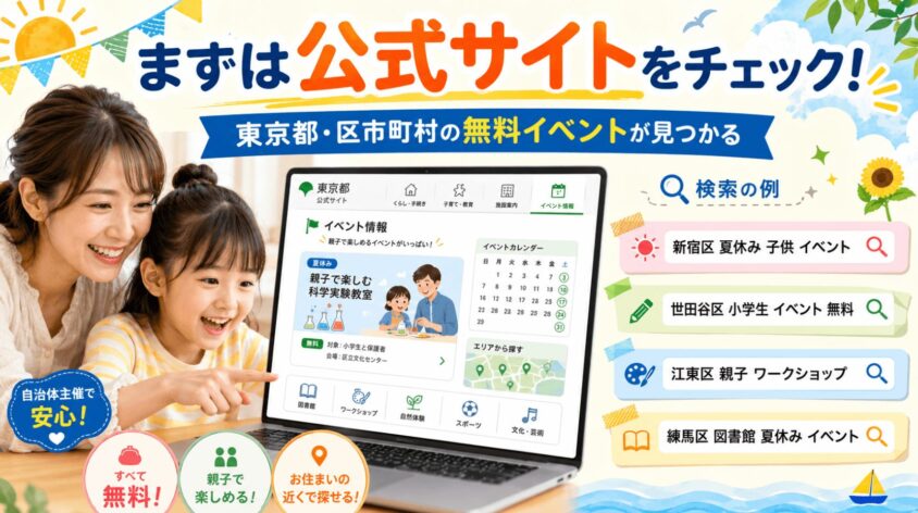 東京都や区市町村の公式サイト