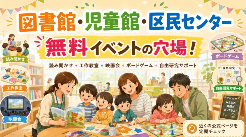 図書館・児童館・区民センター
