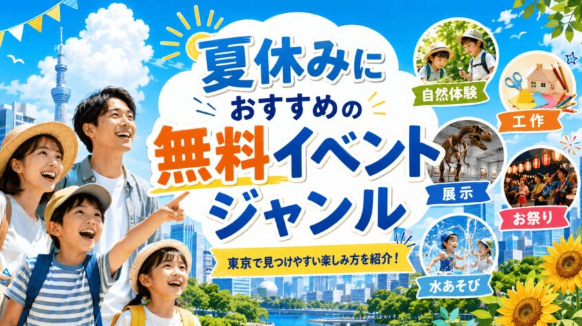 夏休みにおすすめの無料イベントジャンル
